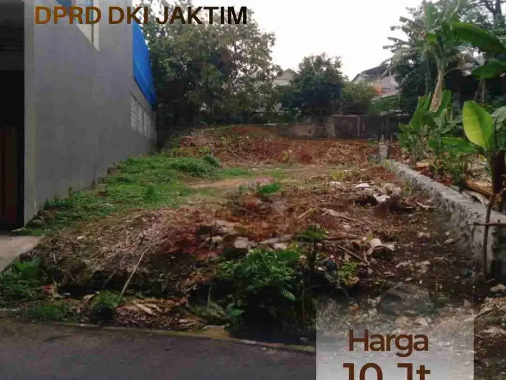 Dijual Kavling bentuk ngantong di kompleks DPRD DKI Jakarta Timur