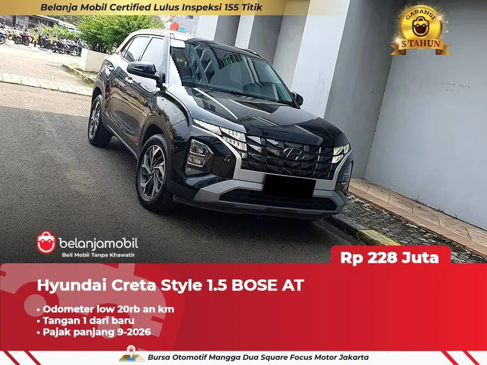 [ LOW KM 20RB AN ] Hyundai Creta Style 1.5 BOSE AT 2022/2023