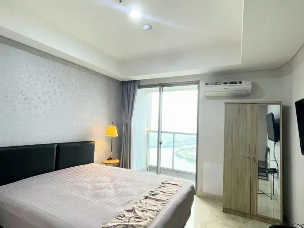Apartemen Gold Coast PIK Jakarta Utara, Studio, Furnished, View Laut
