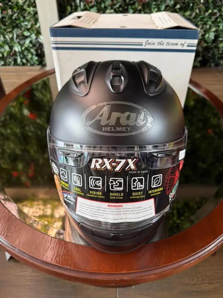 Arai RX7X flat black hitam size L