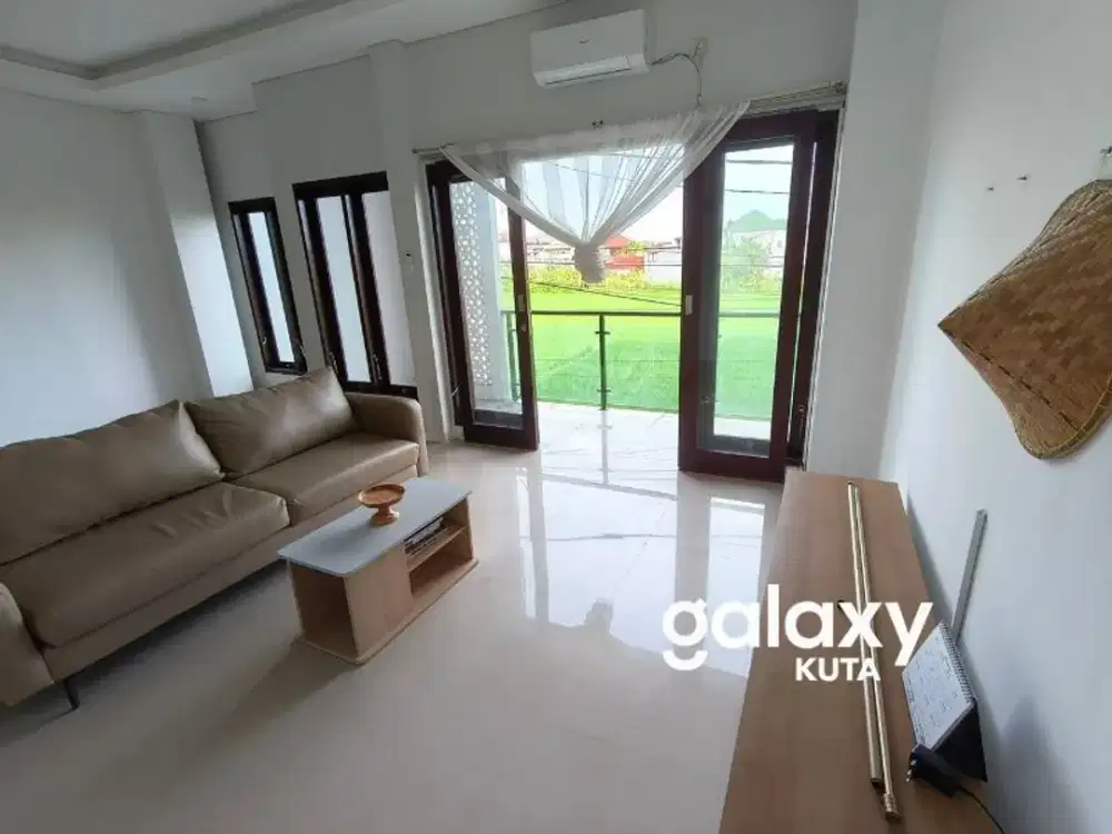 DISEWAKAN RUMAH SIAP HUNI VIEW SAWAH DEKAT TOL BALI MANDARA SANUR