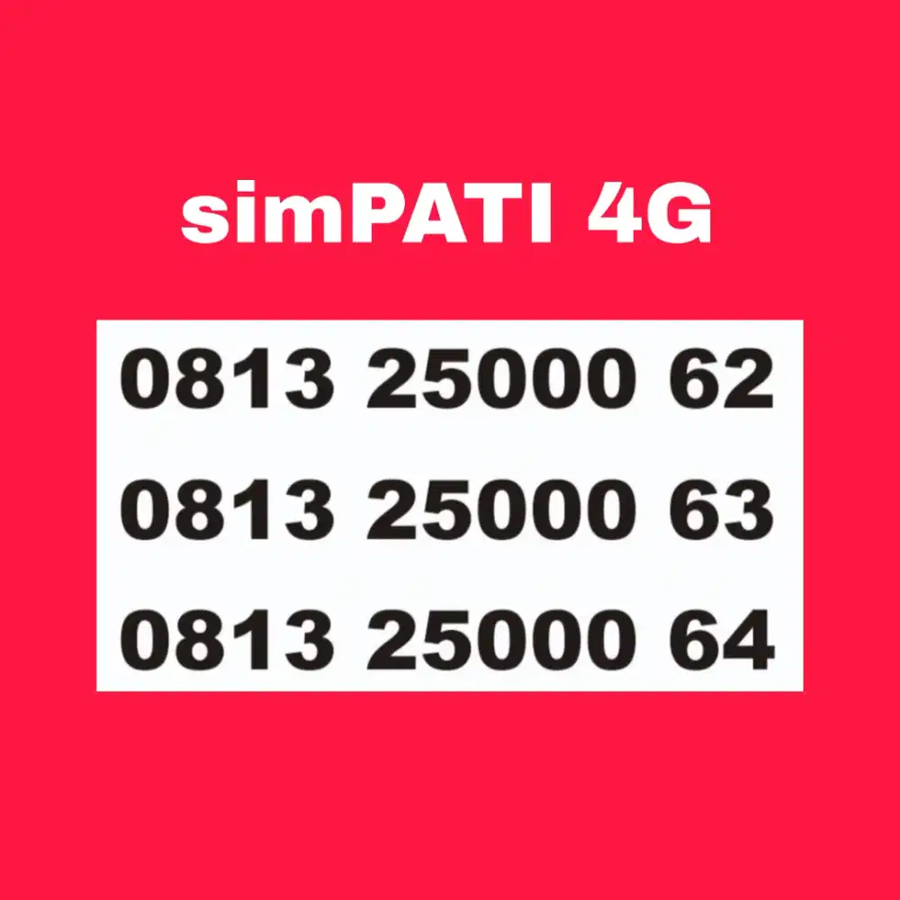 Nomor cantik telkomsel simpati