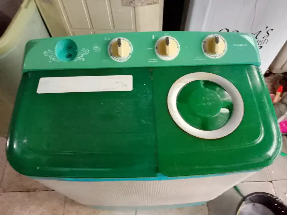 Mesin cuci merek sanken 8'5 kilo normal tinggal pake