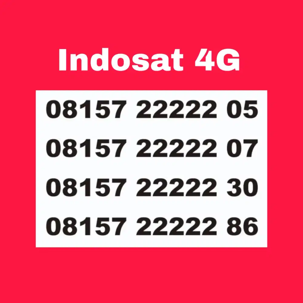 Nomor cantik indosat panca