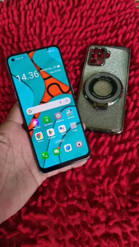 Oppo reno 5f ram 8+8/128 layar AMOLED kamera jernih HP charger