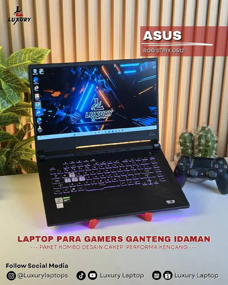 LAPTOP GAMING ASUS ROG STRIX G512 CORE I7 NVIDIA GEFORCE GTX 1650TI BU