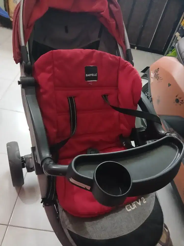 Stoler curv 2 warna merah