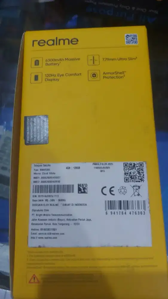 Realme P3 lite baru, hanya sudah tidak segel