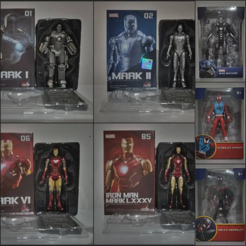 Paket Kolpri ZD Toys Figure Collection (Iron Man IronMan, War Machine)