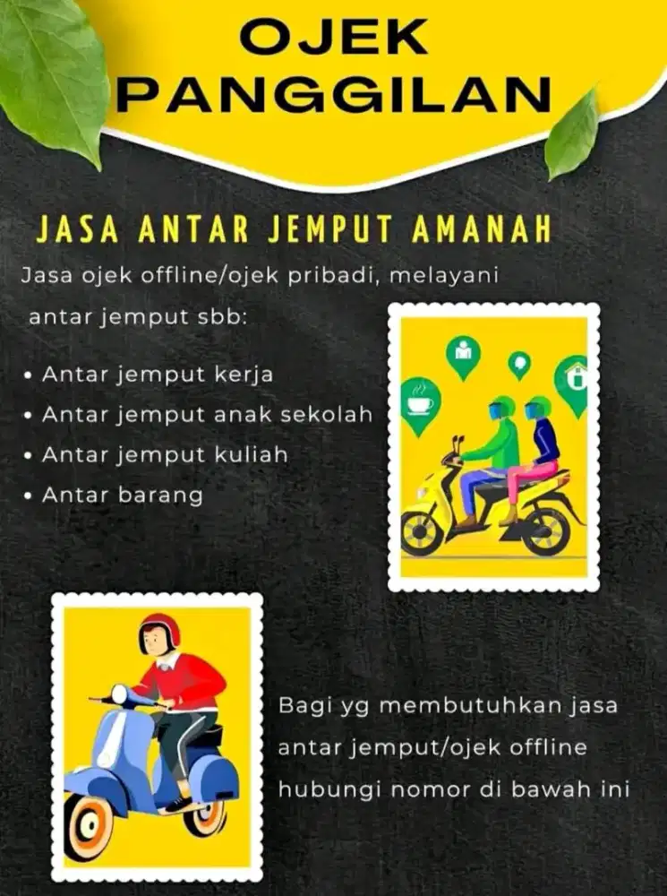 JASA ANTAR / JEMPUT ( OJEK )