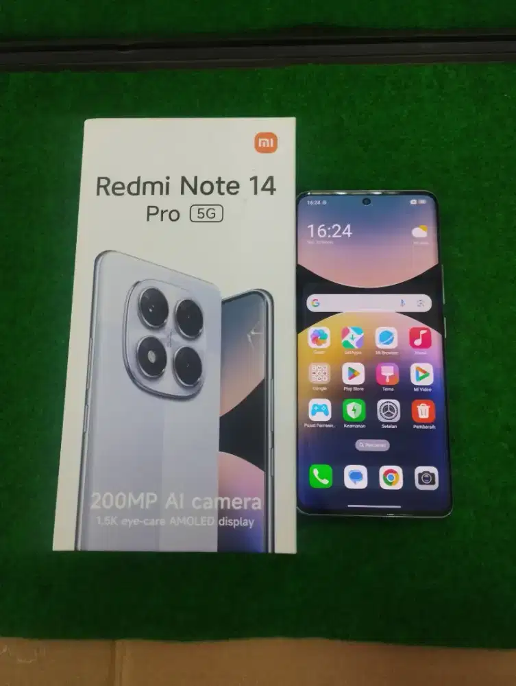 redmi note 14 pro 5G ram 12/512gb lengkap mulus