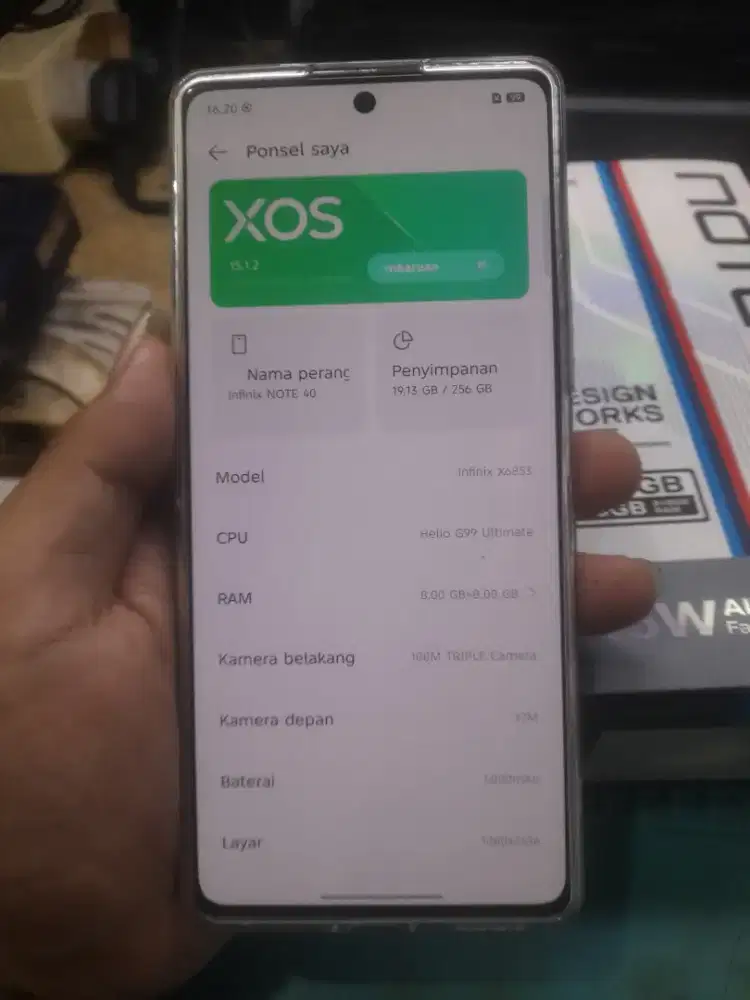 Infinix note 40 8+8/256GB