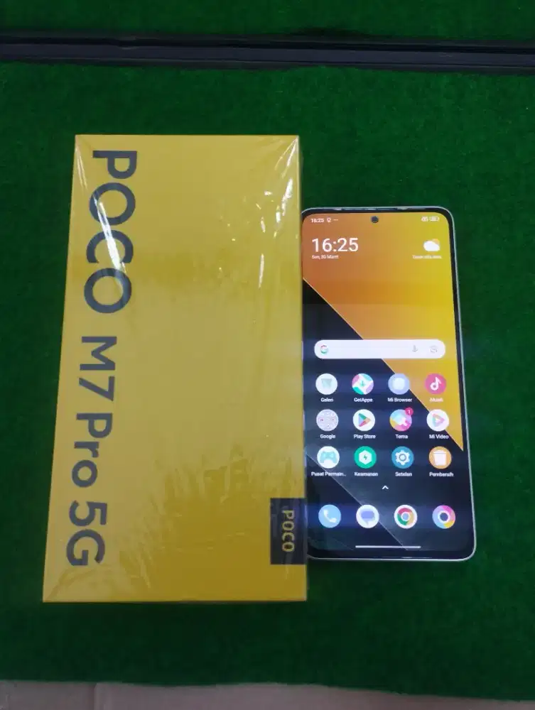 poco M7 pro 5G ram 8/256gb lengkap mulus