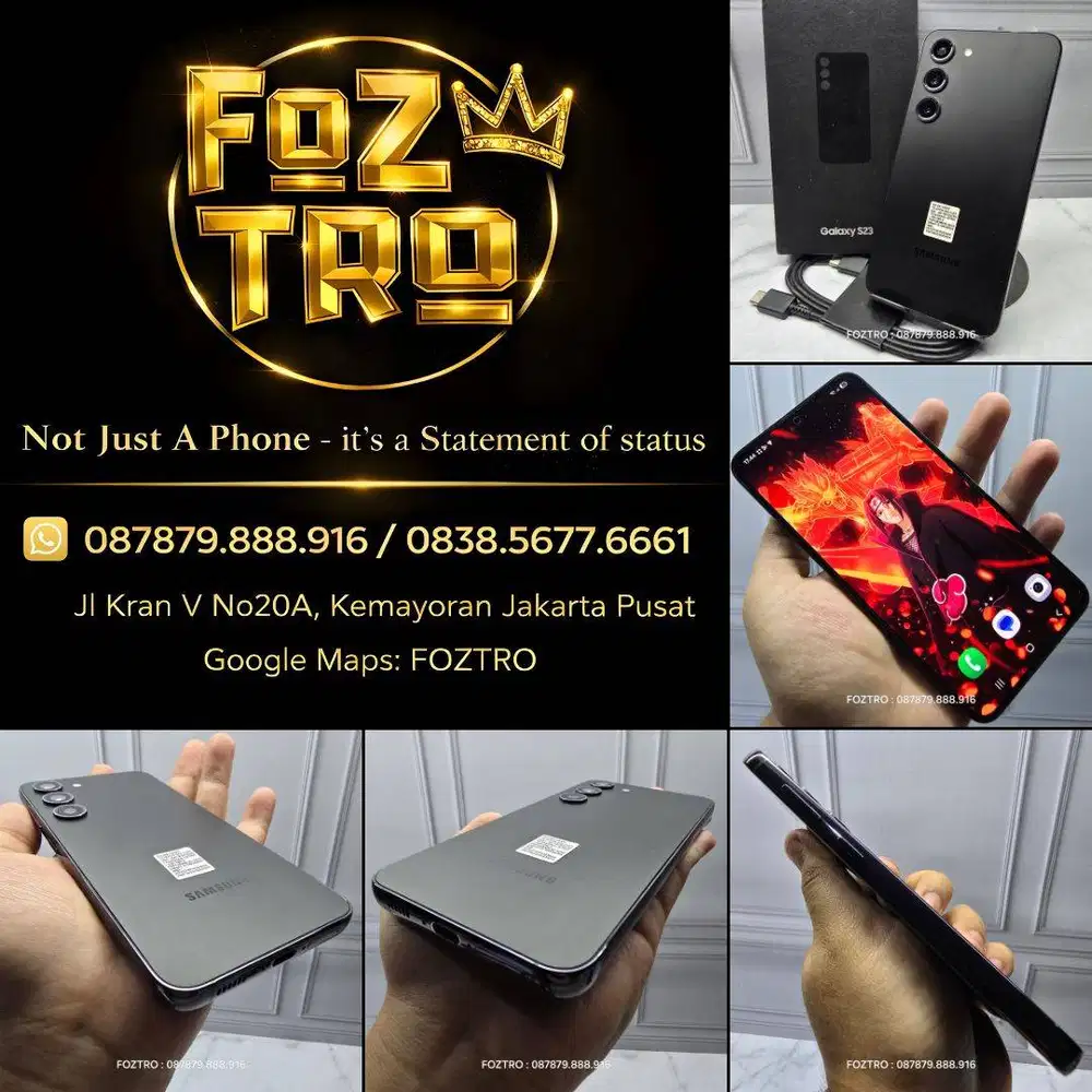 Samsung Galaxy S23 8/256GB Black Fullset Resmi SEIN No Minus