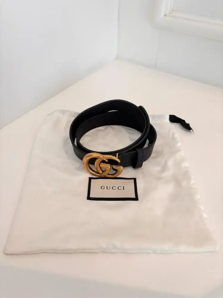 Gucci Marmont Belt Leather with Double G