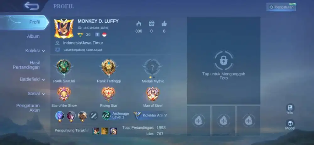 jual akun ml murah bisa nego