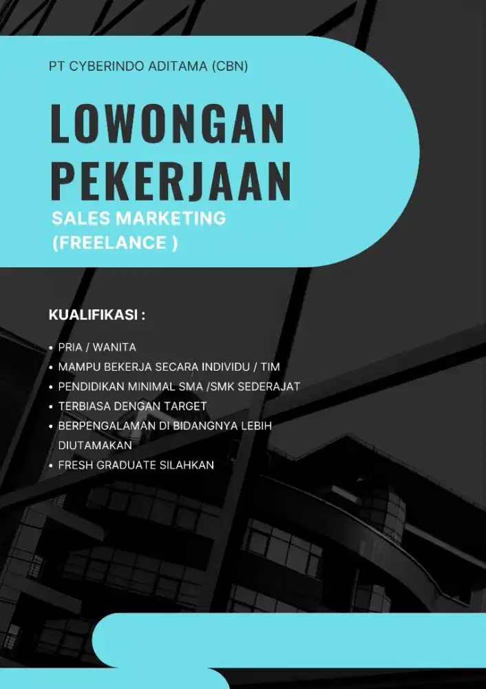 Dibutuhkan yang mau kerja FREELANCE Yang serius aja bukan coba coba