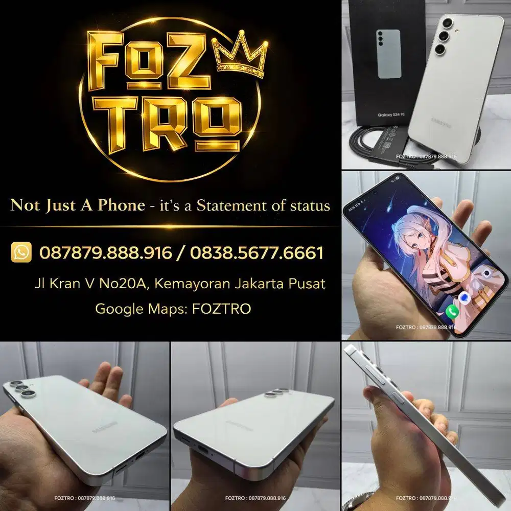Samsung Galaxy S24 FE 8/256GB Like New Fullset Resmi SEIN No Minus