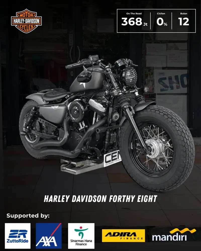 HARLEY DAVIDSON FORTHY EIGHT 48 MULUS HEDON GAS RIDING FATBOY ROADKING
