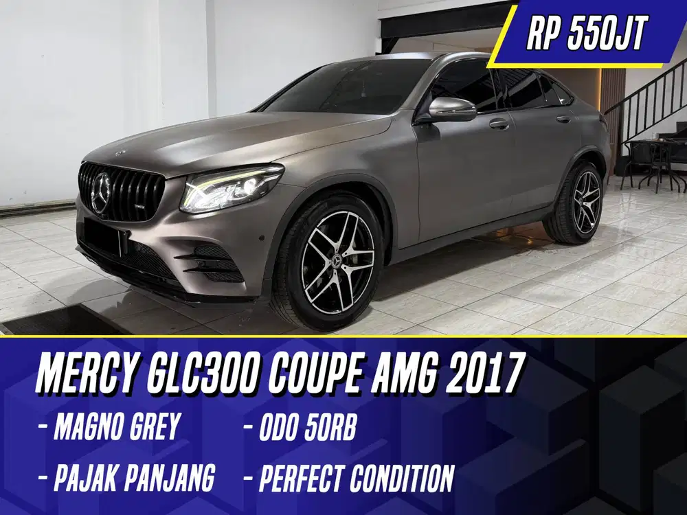 Mercedes Benz GLC300 Coupe AMG 2017 Black Grey Hitam Mercy GLC 300