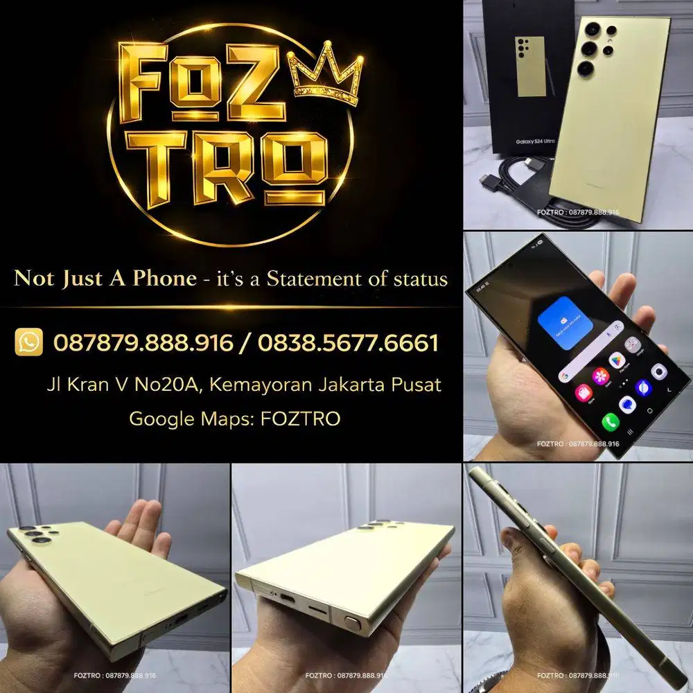 Samsung Galaxy S24 Ultra 12/256GB Yellow Fullset Resmi Mulus No Minus