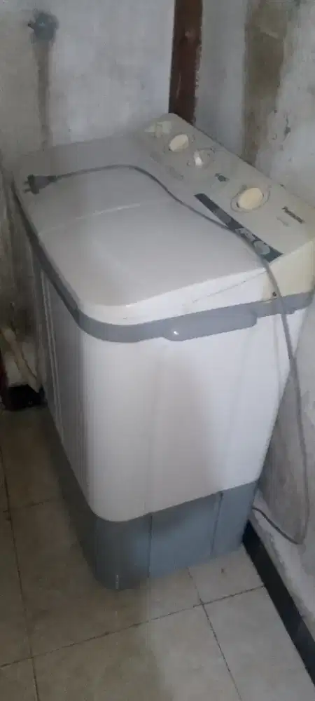 mesin cuci merk panasonic 2 tabung