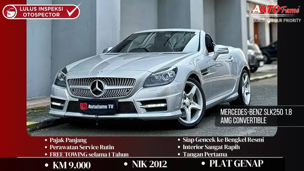 Mercedes Benz SLK250 AMG 2012 Silver On Black