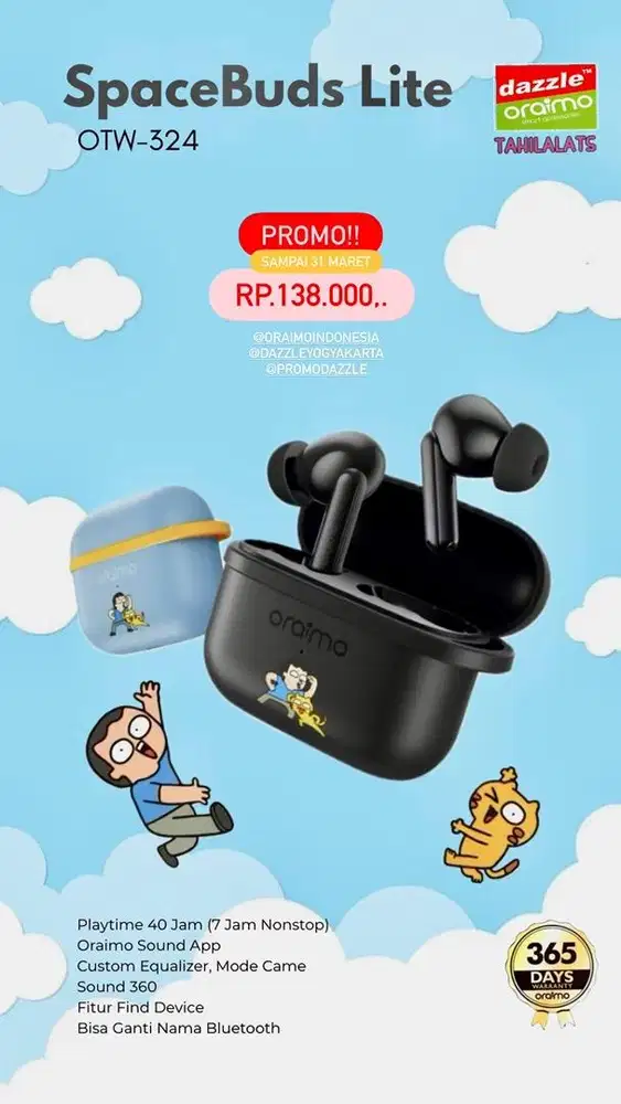 TWS Oraimo Spacebuds Lite OTW-324