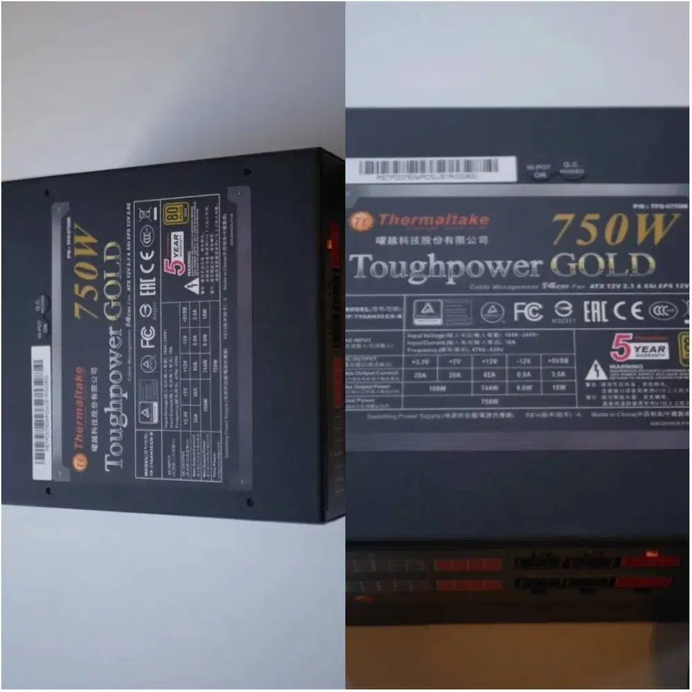 power PSU thermaltake toughpower 750w