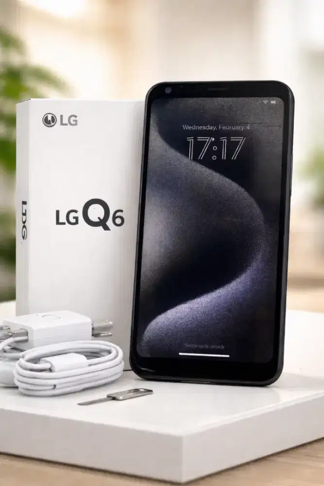 LG Q6+ Lengkap Box Charger