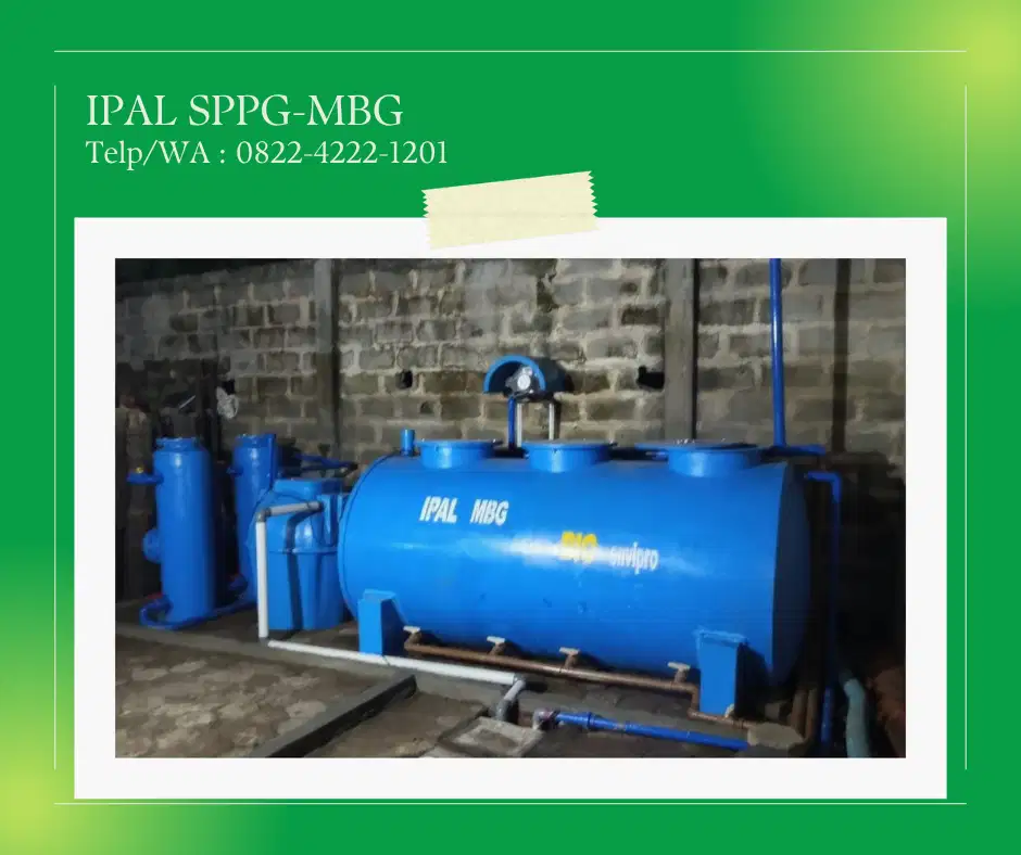 Instalasi Pengolahan Air Limbah IPAL untuk SPPG MBG