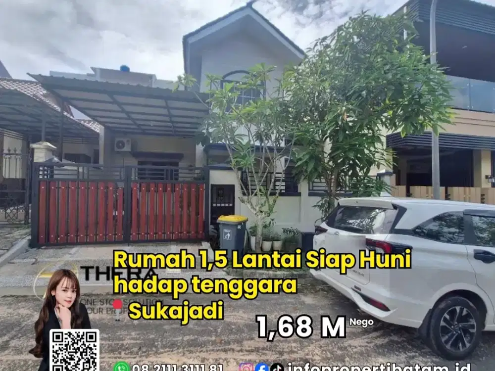Jual murah rumah siap huni 1,5 lantai sukajadi