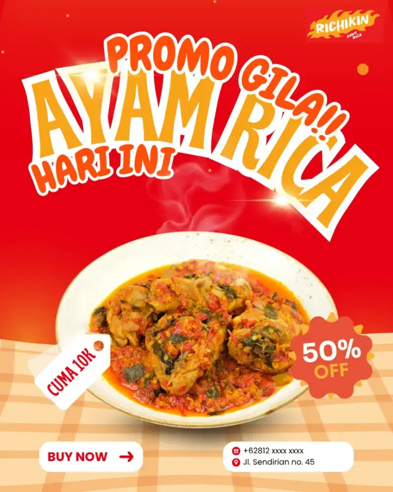 OPEN JASA DESAIN UNTUK UMKM (POSTER, MENU, DLL)