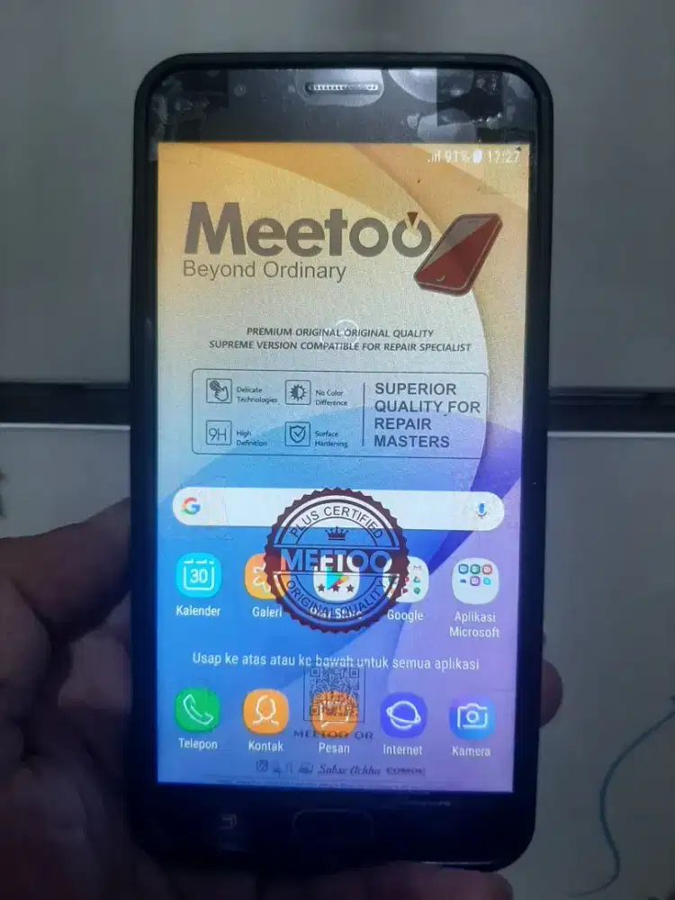 Samsung J7 Prime LCD KW baru ganti