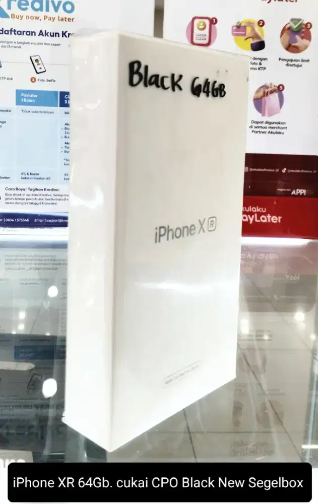 iPhone XR 64Gb. Cukai CPO Black New