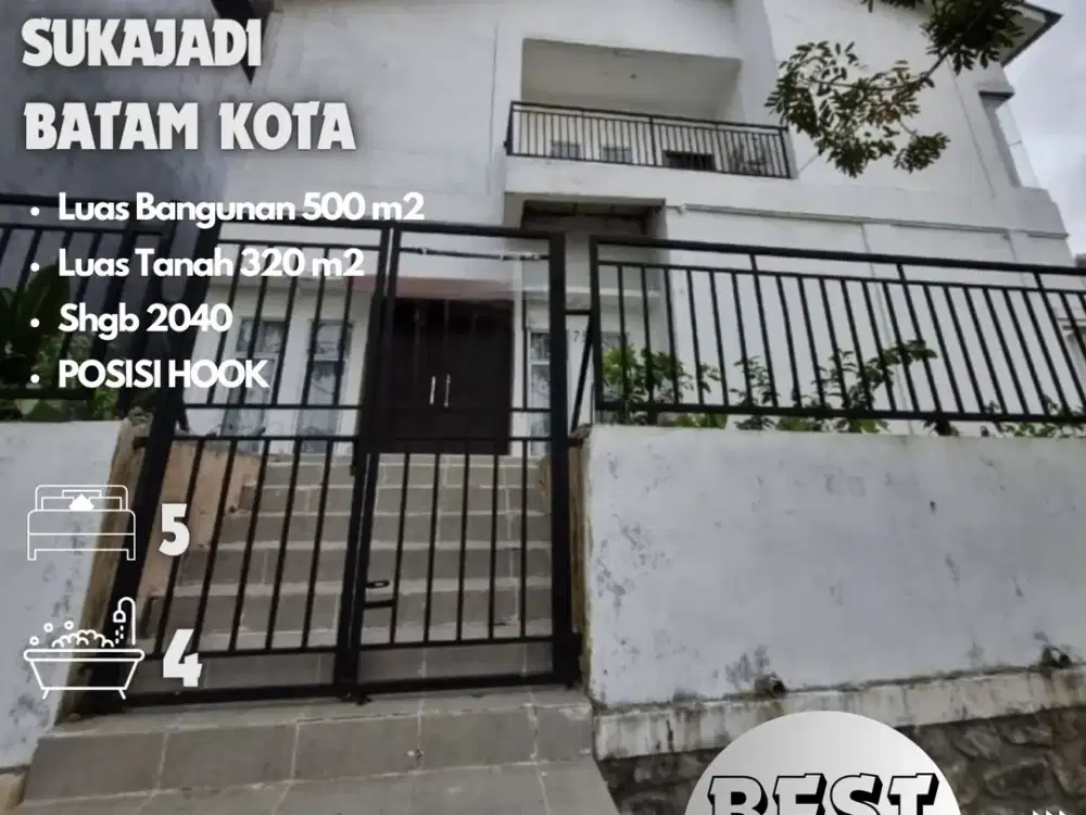 Dijual Murah Rumah Hook di Sukajadi