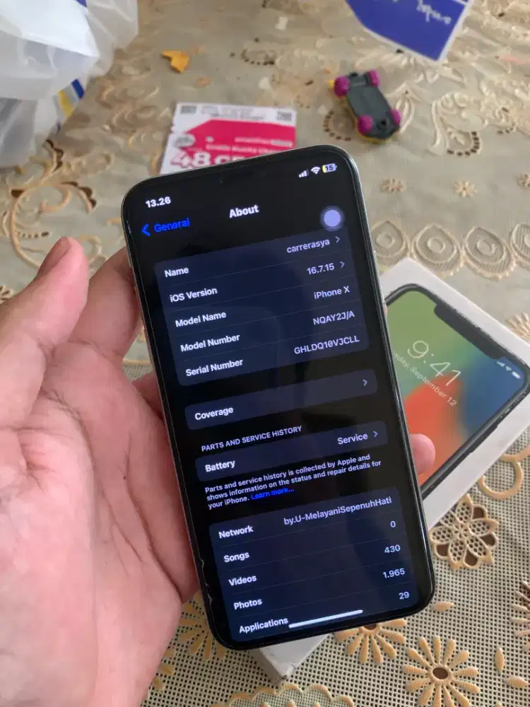 iPhone x 64gb Regist beacukai