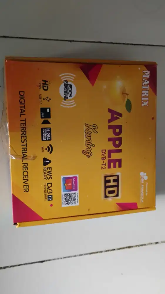 STB Matrix Apple Kuning + Antena Wifi