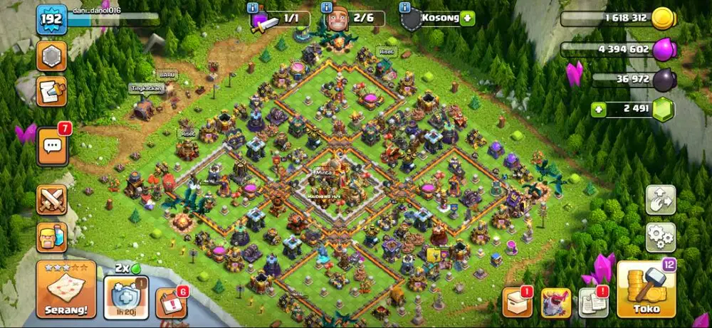coc th 16 hampir maks