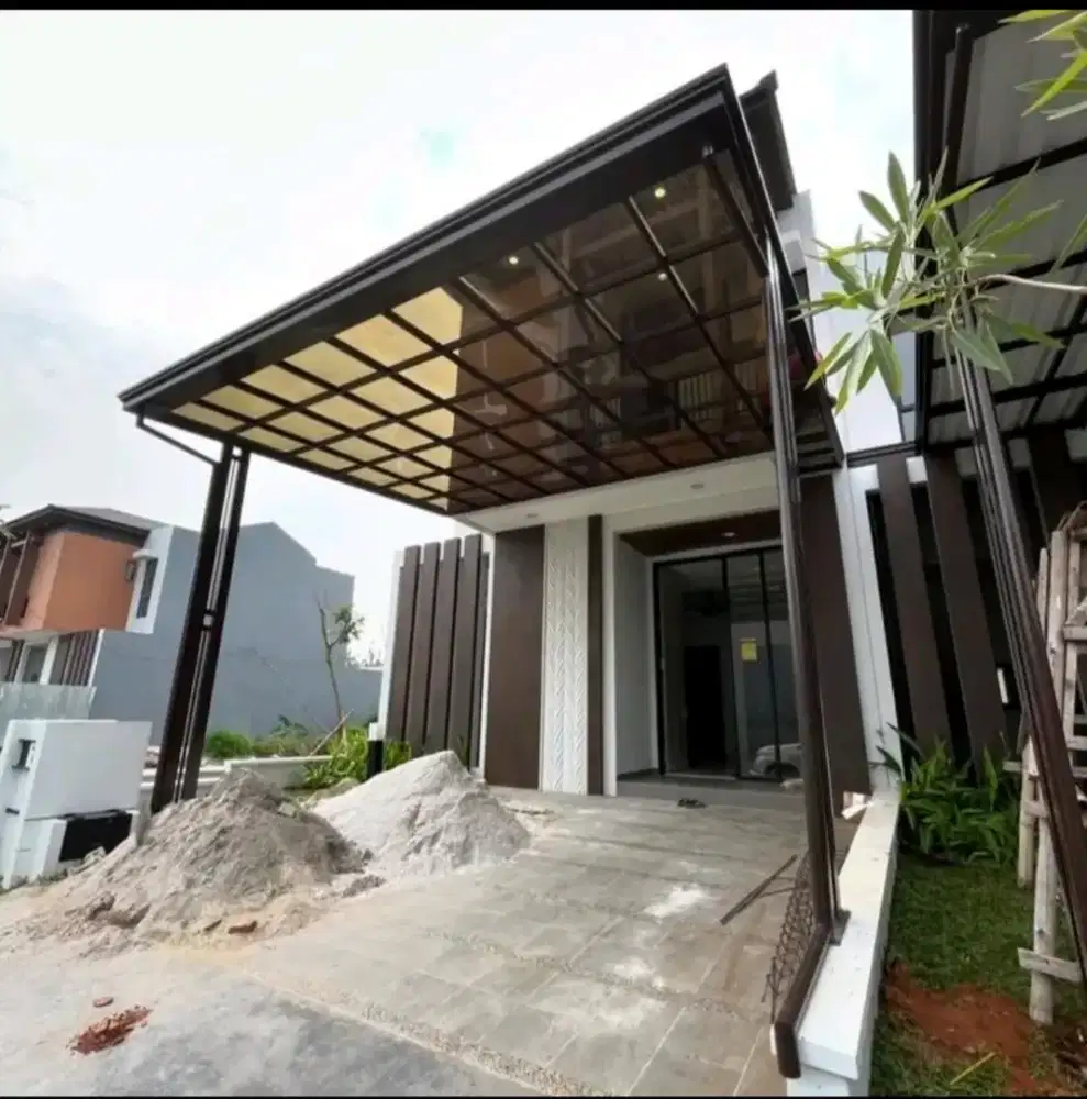 kanopi atap solarflat bronze