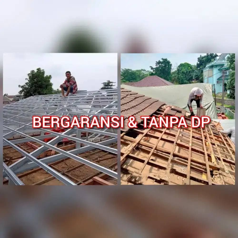Pemasangan baja ringan dan renovasi atap