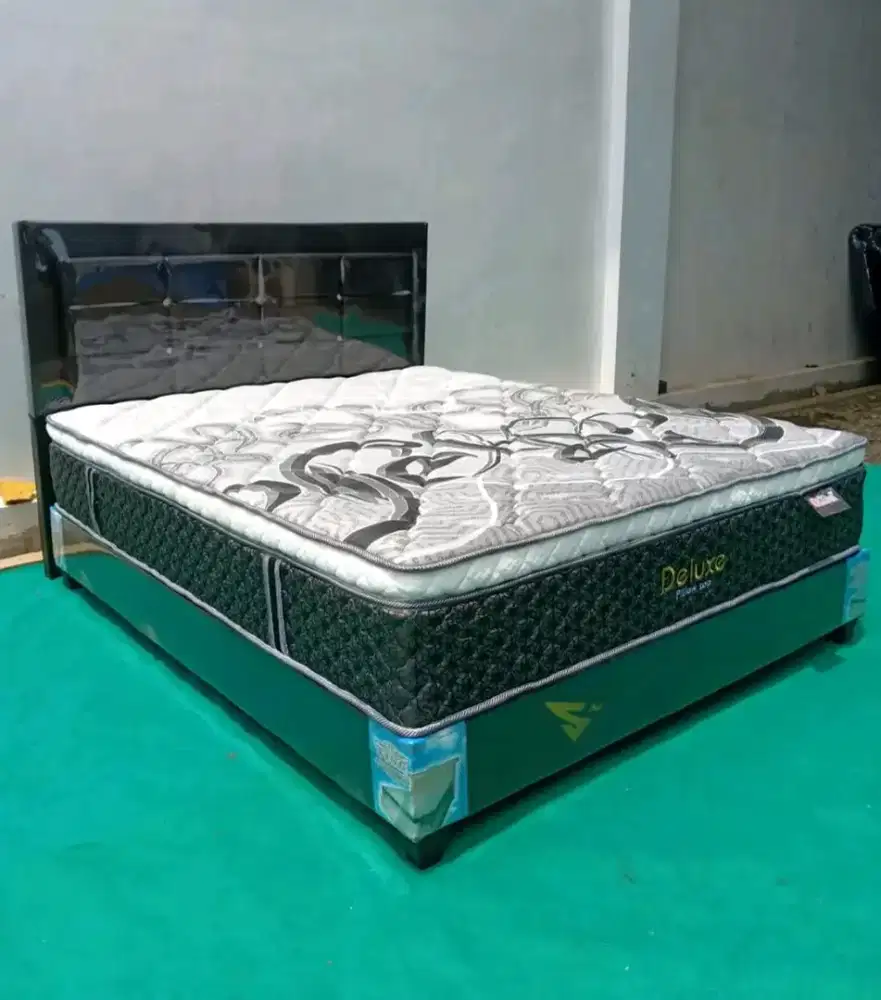 PAKET DIPAN + SPRING BED CENTRAL TEBEL 35 CM UK 160 X 200 CM