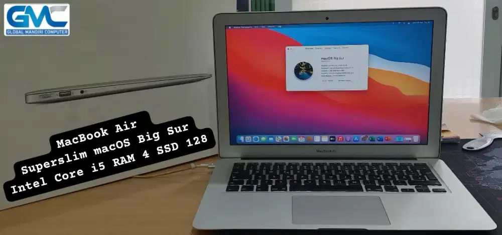 MacBook Air Core i5 RAM 4 SSD 128 macOS BigSur Early 2014