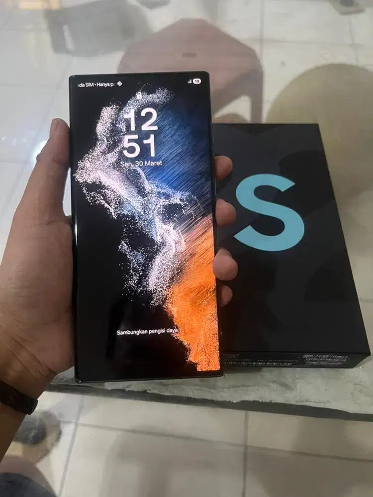 samsung Galaxy S22ultra 12/256GB super mulus like new pelastikan SEIN