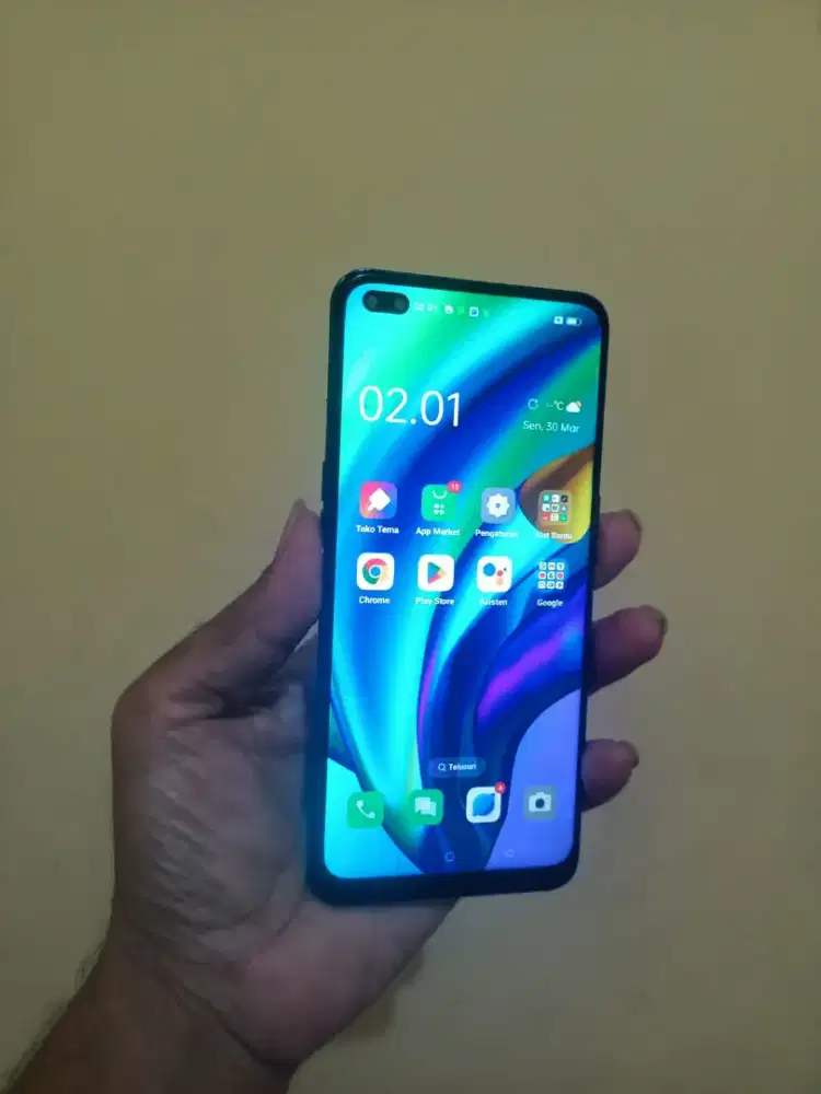 oppo Reno 4f ram 8/128 minus finger off batangan saja