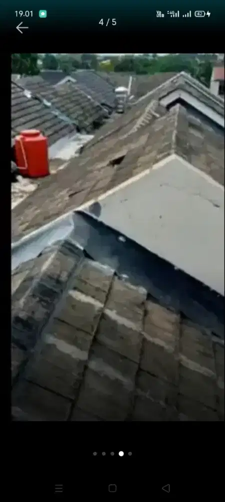 Atap bocor kanopi atap bajarigan terpasang dll