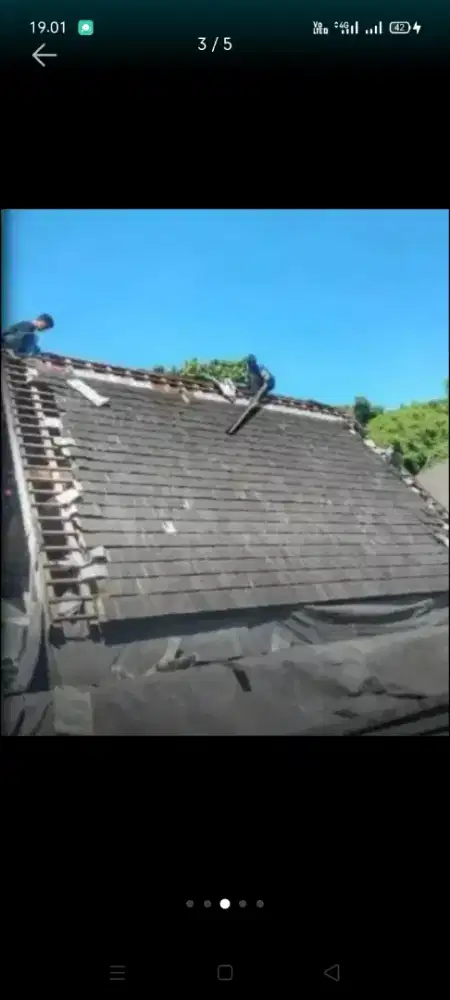 Atap bocor kanopi atap bajarigan terpasang dll