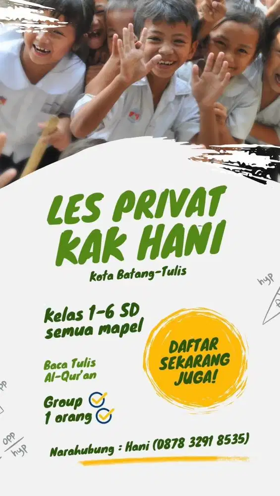 Les Privat SD kelas 1-6