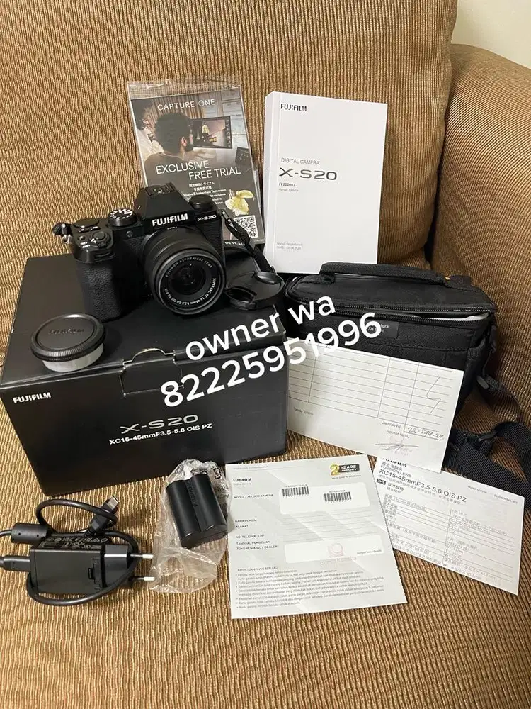 Fujifilm X-S20 Dapet lensa kit 15-45mm Garansi Resmi Indo
