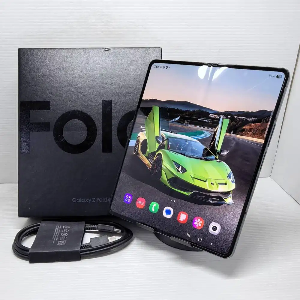GRESS SAMSUNG GALAXY Z FOLD 4 5G 12/512 GREYGREEN RESMI SEIN  MULUS FU